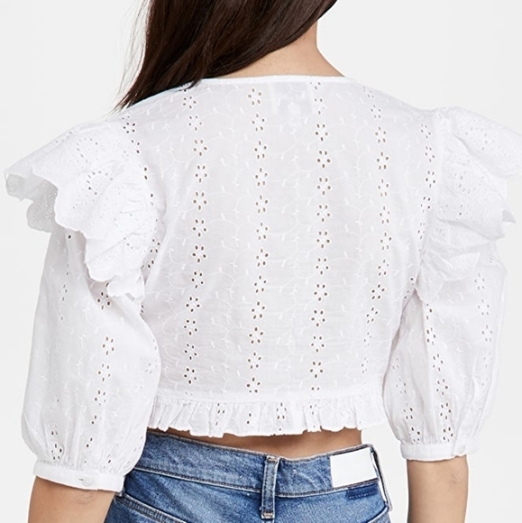 Playa Lucila Ruffle Eyelet Top - Picture 2 of 11
